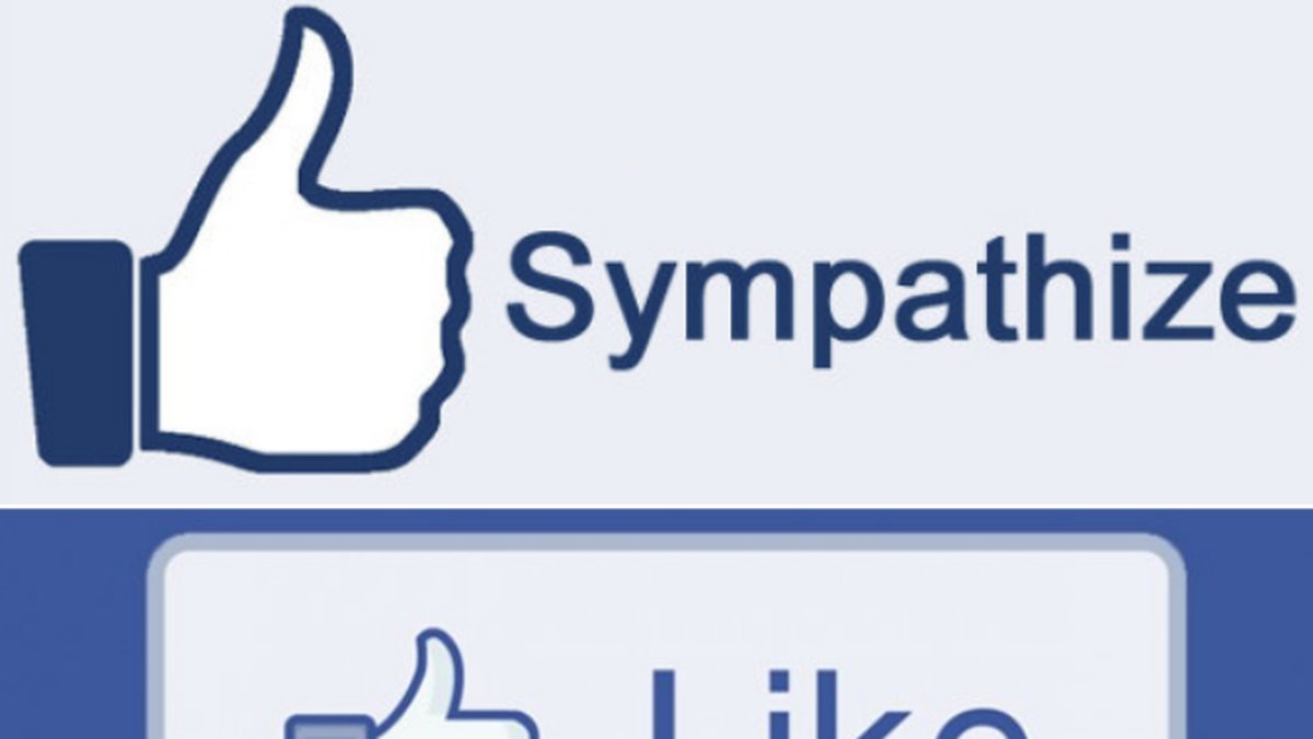 Facebook funderar på en ny "sympati"-knapp som ska komplettera "gilla"-knappen.